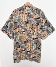 Load image into Gallery viewer, 90s Crazy Print Shirt (XL)