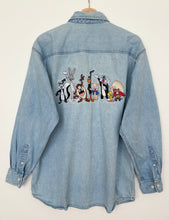 Load image into Gallery viewer, 90s Looney Tunes Denim Shirt (M)