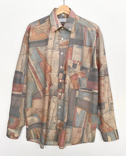 90s Crazy Print Shirt (L)