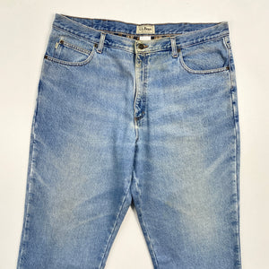 90s L.L.Bean Tartan Lined Jeans W40 L29