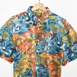 90s Crazy Print Shirt (M)