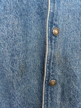 Load image into Gallery viewer, 90s Denim Bomber Jacket (L)