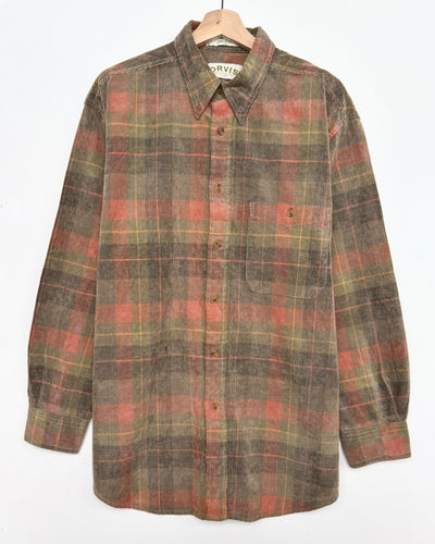 90s Corduroy Check Shirt (L)