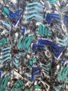 90s Crazy Print Shirt (L)