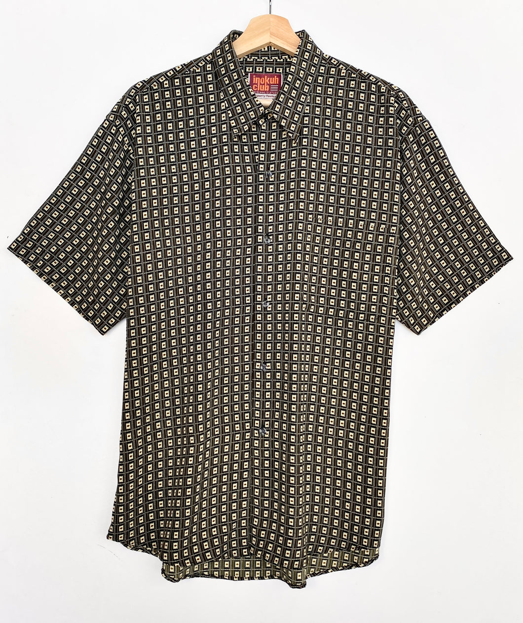 90s Crazy Print Shirt (L)