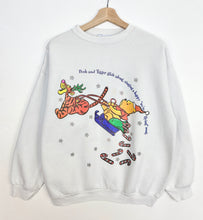 Load image into Gallery viewer, 90s Disney Winnie the Pooh Christmas Sweatshirt (L)