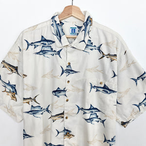 90s Crazy Print Shirt (XL)