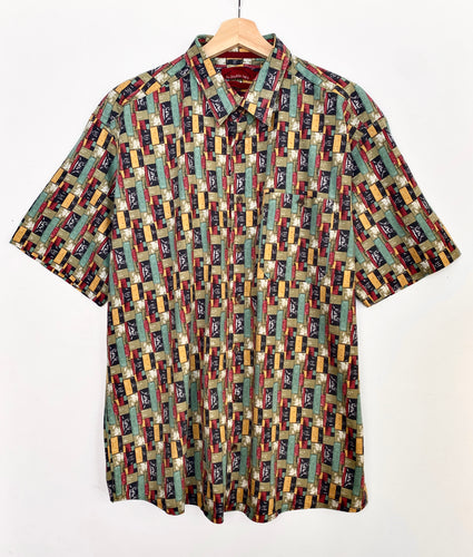 90s Crazy Print Shirt (XL)