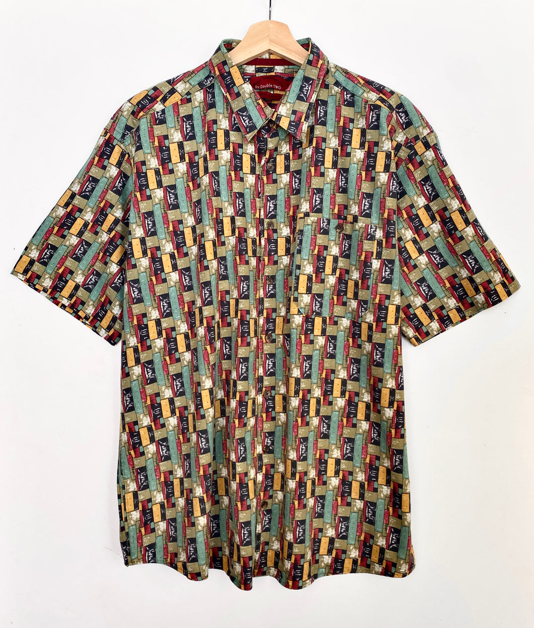90s Crazy Print Shirt (XL)