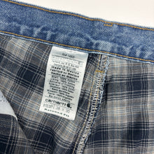 Load image into Gallery viewer, 90s Carhartt Tartan Lined Jeans W38 L30