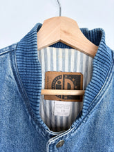 Load image into Gallery viewer, 90s Denim Bomber Jacket (L)