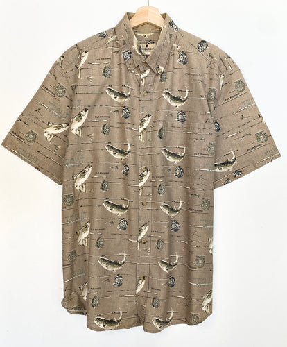 90s Woolrich Fly Fishing Shirt (XL)