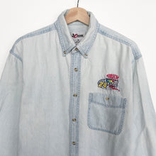 Load image into Gallery viewer, 90s NASCAR Denim Shirt (M)