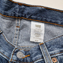 Load image into Gallery viewer, 90s Levi’s 550 Denim Shorts W30