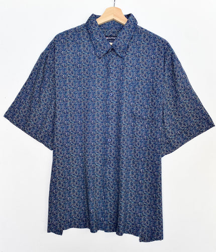 90s Crazy Print Shirt (XL)