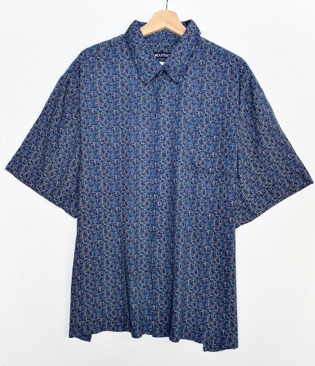 90s Crazy Print Shirt (XL)