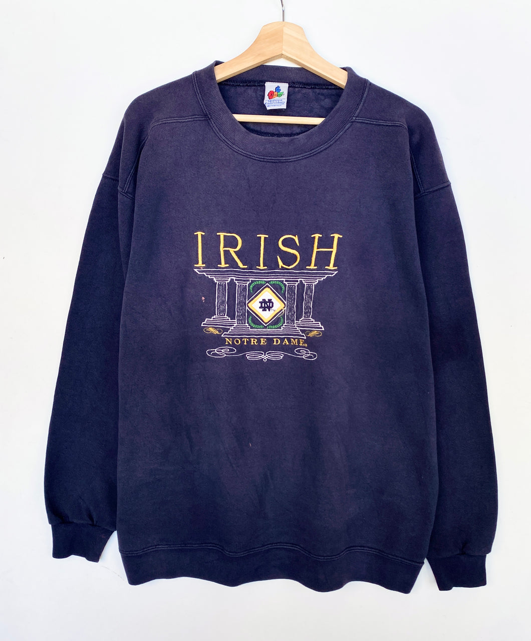 90s Irish Notre Dame College Sweatshirt (L)