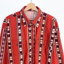 Load image into Gallery viewer, 90s Western Striped Shirt (XL)