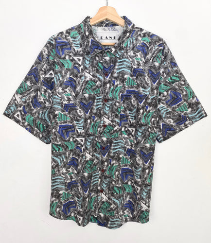 90s Crazy Print Shirt (L)