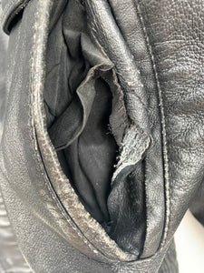 90s Real Leather Heavy Jacket (L)
