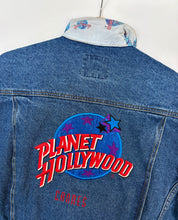 Load image into Gallery viewer, 90s Planet Hollywood Denim Jacket (S)