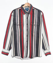 Load image into Gallery viewer, 90s Wrangler Striped Shirt (L)