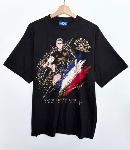 90s Umbro Manchester United Cantona T-shirt (M)