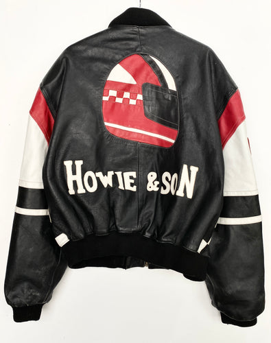 90s Howie & Son Leather Heavy Jacket (XL)