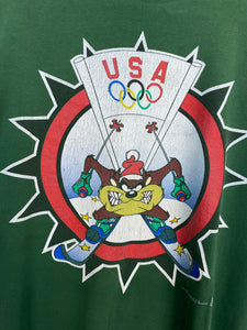 90s Taz Looney Tunes USA Olypmics T-shirt (XL)