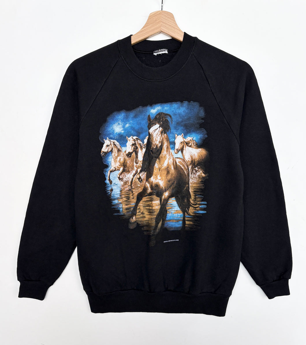 Women’s Horse Print Sweatshirt (XS)
