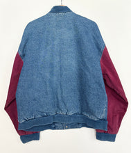 Load image into Gallery viewer, 90s Denim Bomber Jacket (L)
