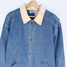 Load image into Gallery viewer, 90s Disney Mickey Mouse Denim Jacket (L)