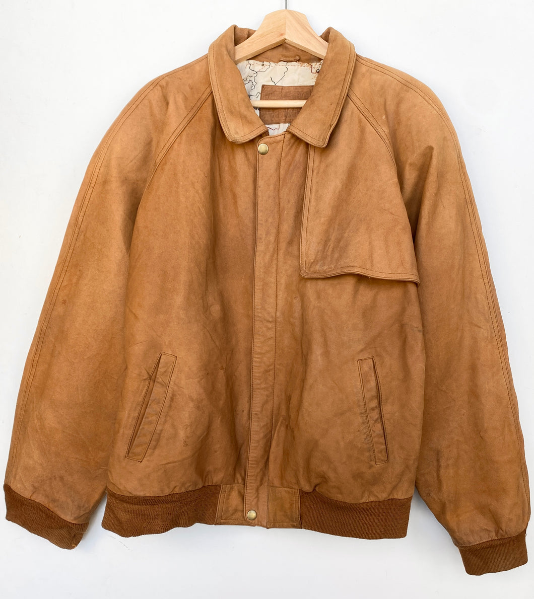 90s Marlboro Leather Jacket (L)