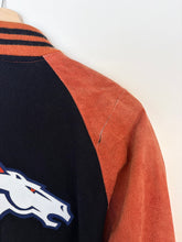 Load image into Gallery viewer, NFL Denver Broncos Suede Leather Jacket (L)