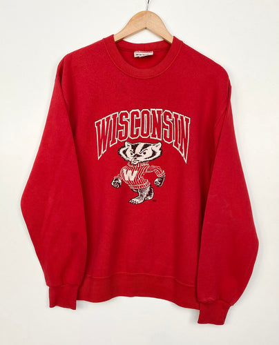 90s Wisconsin Badgers Sweatshirt (M)