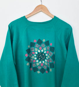 Women’s Floral Pattern Sweatshirt XL)
