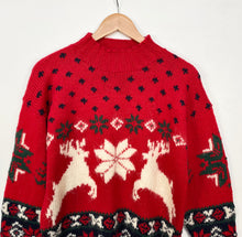 Load image into Gallery viewer, 90s Grandad Christmas Jumper (M)