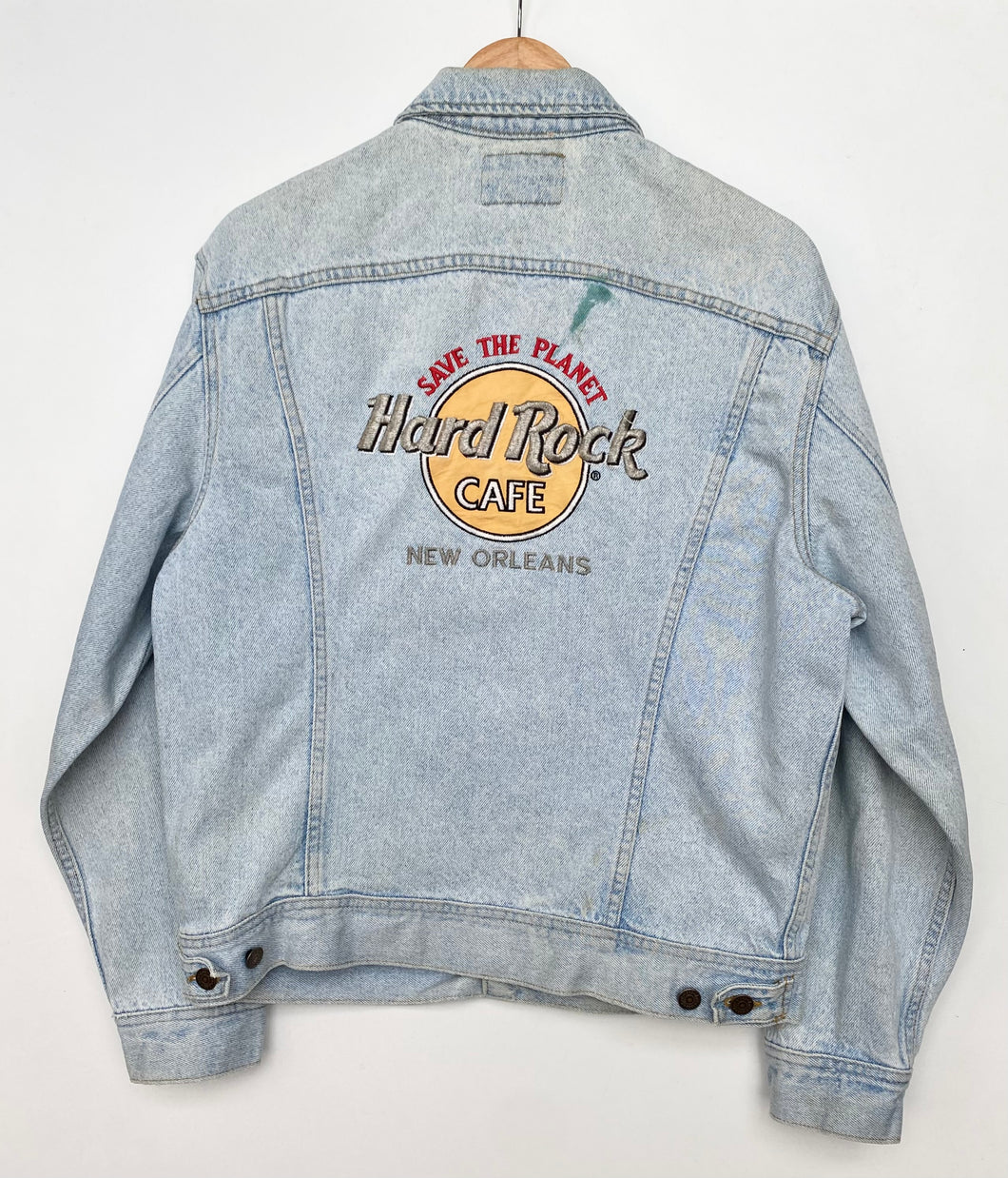 90s Hard Rock Cafe Denim Jacket (M) – Red Cactus Vintage 90s Hard Rock Cafe Denim Jacket (M) – Red Cactus Vintage