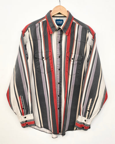 90s Wrangler Striped Shirt (XL)