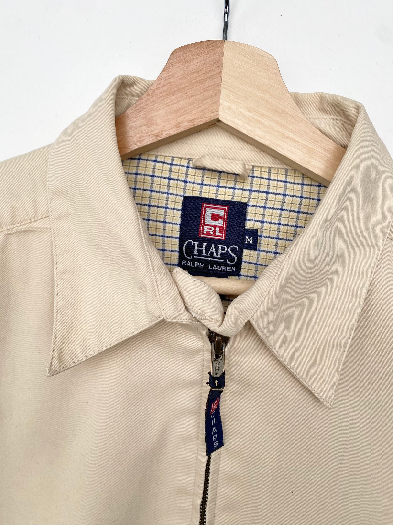 Chaps Ralph Lauren Harrington Jacket M Red Cactus Vintage