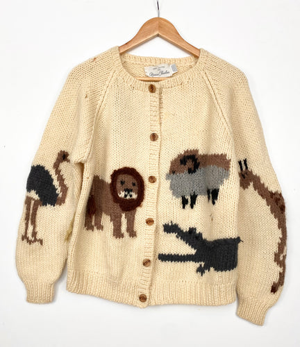 Women’s 90s Safari Knitted Cardigan (M)