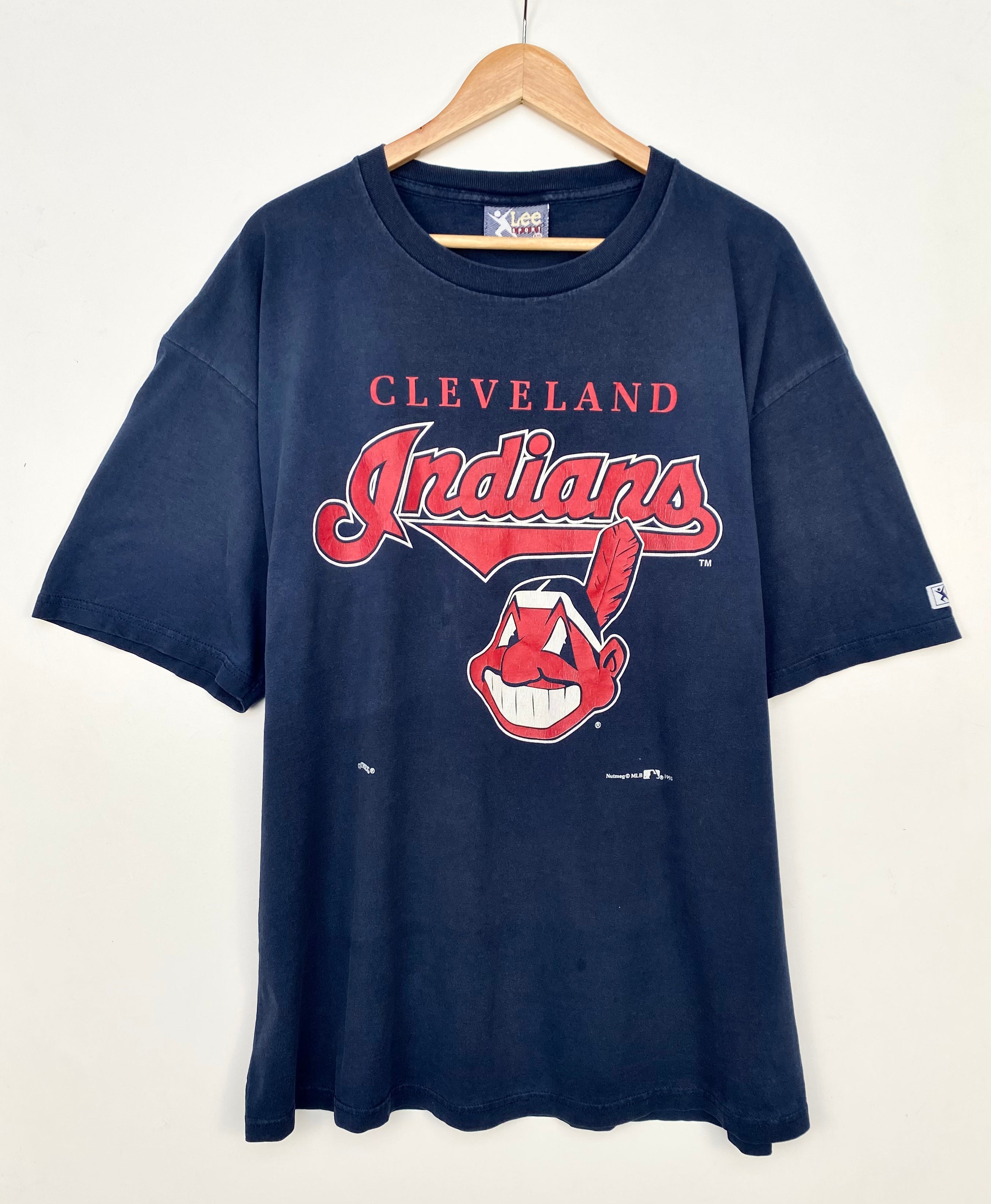 CLEVELAND INDIANS ビンテージTシャツ MLB 丸胴 VINTAGE MLB CLEVELAND INDIANS AMERICAN CHAMPIONS 1995 TEE