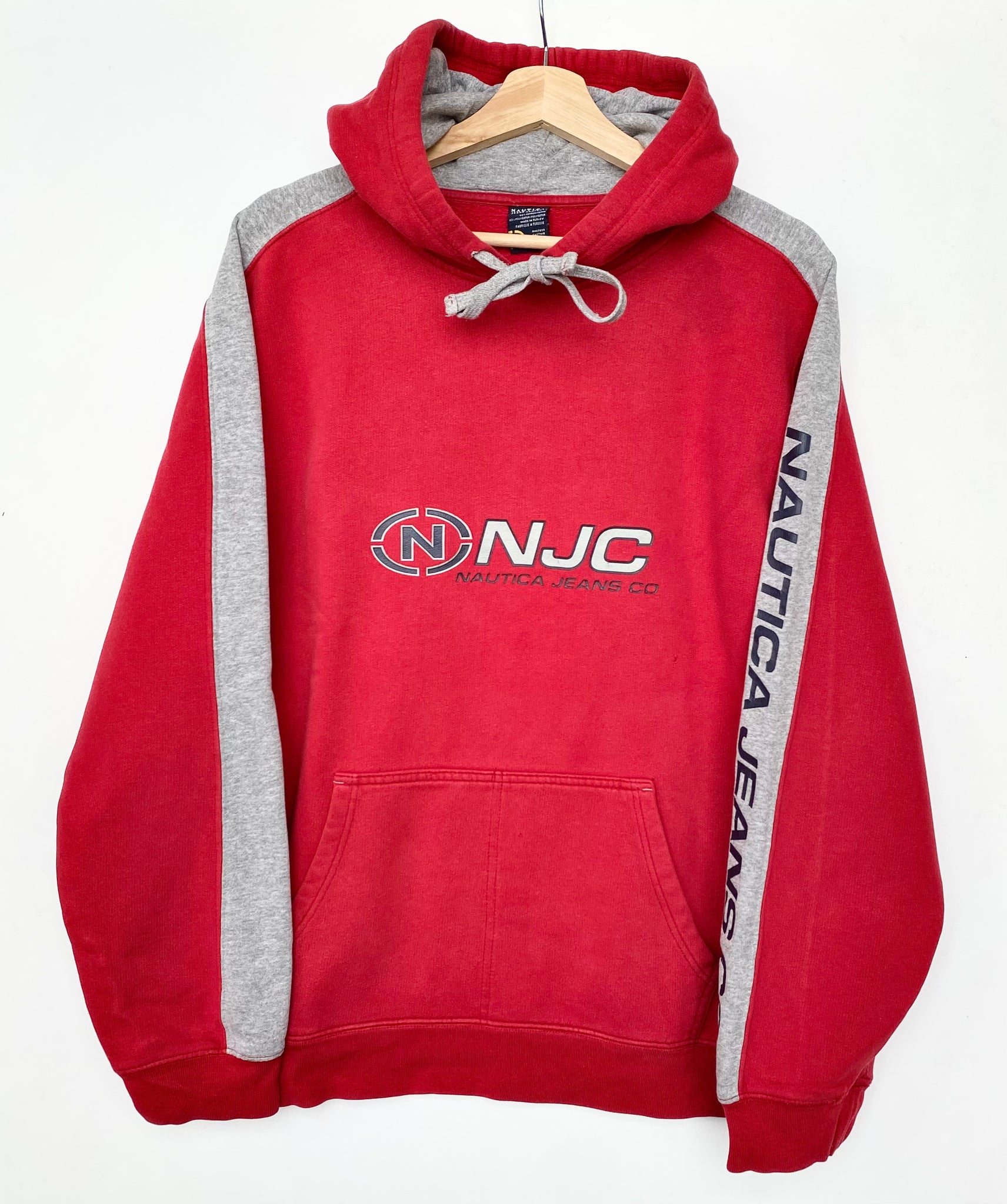 Nautica Hoodie XL Red Cactus Vintage