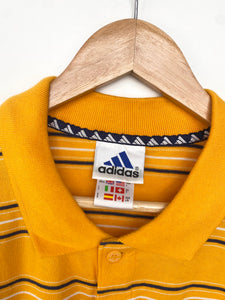 90s Adidas Striped Polo (L)