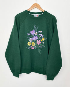 90s Flowers Sweatshirt (XL)