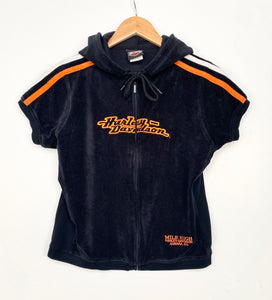 Women’s Y2K Harley Davidson Velour Hoodie (M)