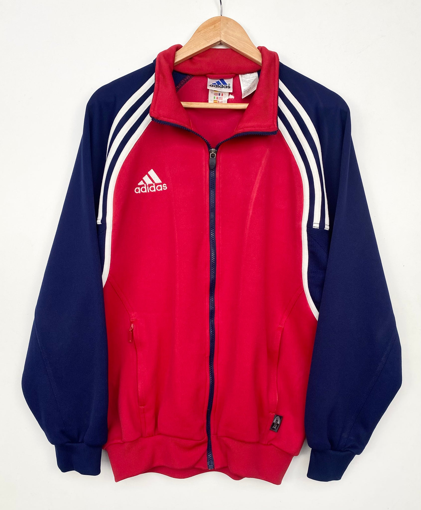 90s Adidas Jacket M Red Cactus Vintage