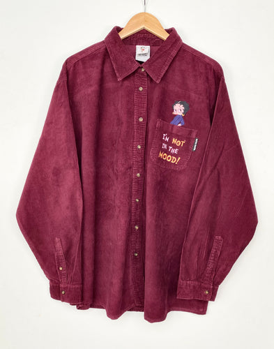 90s Betty Boop Cord Shirt (L)
