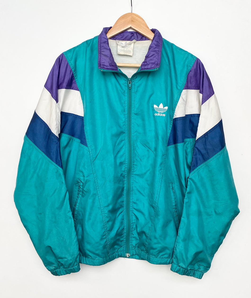 80s Adidas Jacket M Red Cactus Vintage