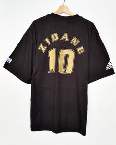 90s Adidas France 98 Zidane T-shirt (XL)